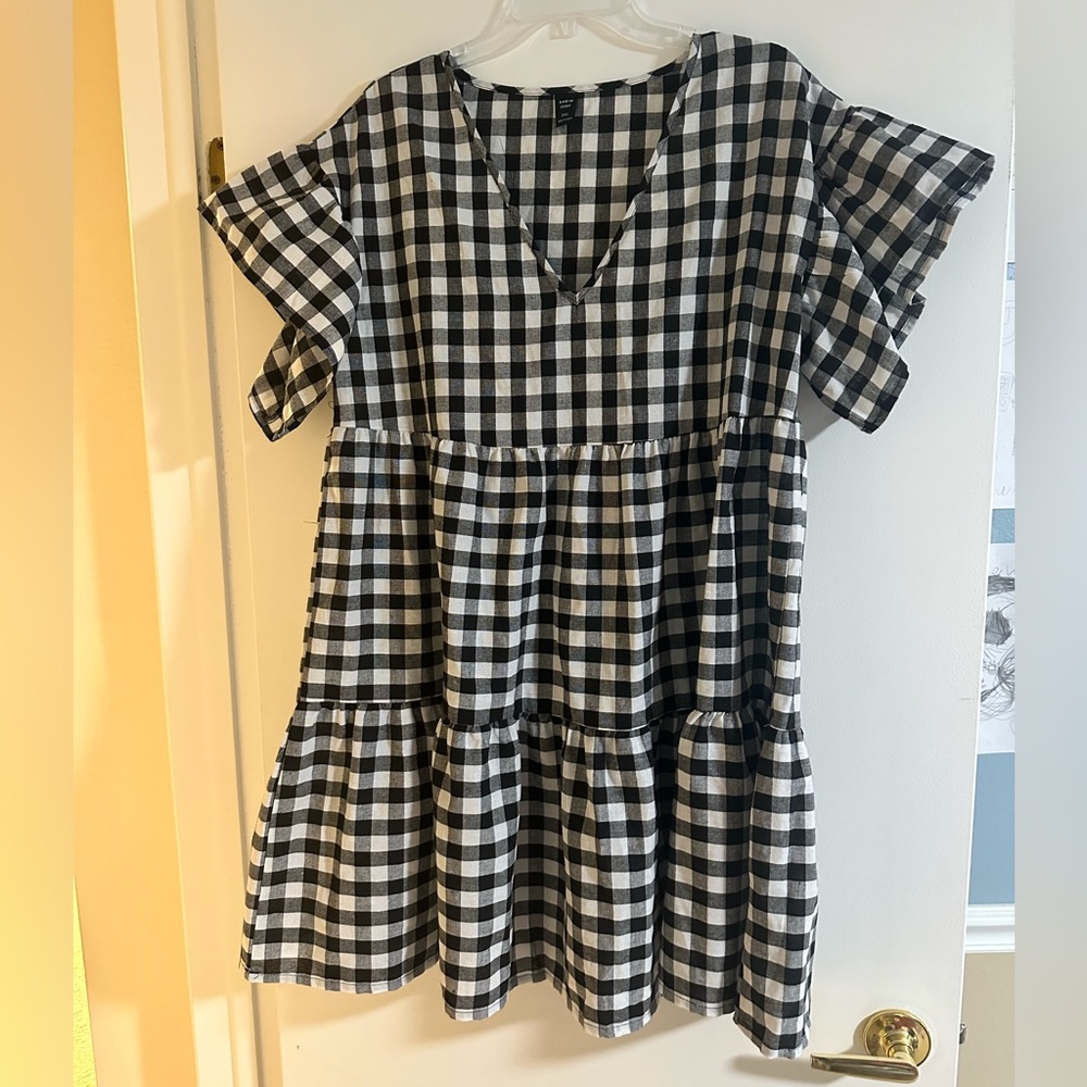 Shein Curve Dress - Black & White - Sz 0X